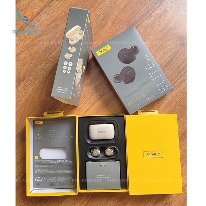 Tai Nghe BLUETOOTH Không Dây Jabra ELITE 75T, Tai Nghe Nhét Tai Bản Quốc Tế Âm Thanh Chuẩn Dùng Cho Cả IOS và Androi