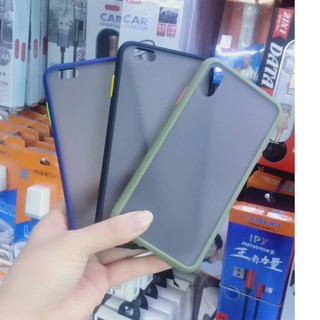 Iphone 6p/6s plus ốp lưng viền màu lưng nhám mờ chống vân