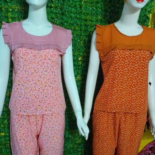 Bộ ngủ mặc nhà lanh lụa siêu hót chỉ 80k/1bộ