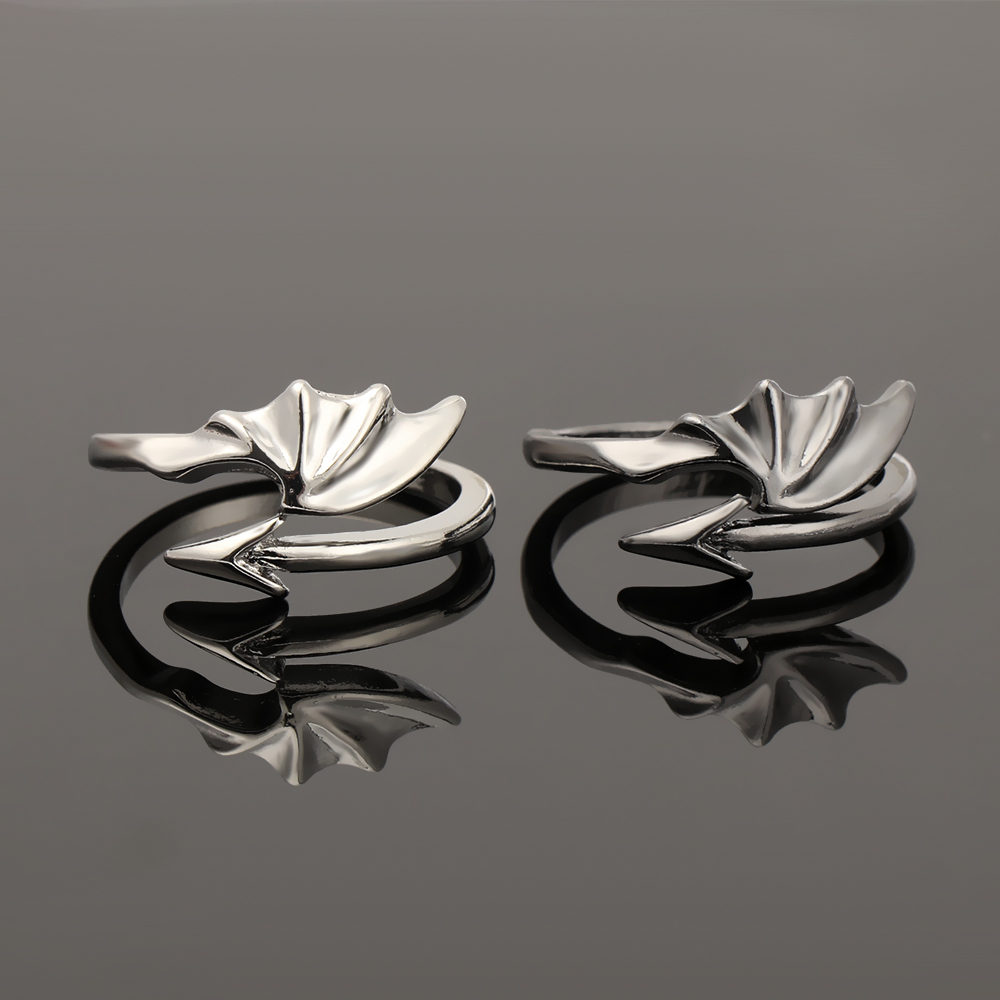 Nhẫn Hở Họa Tiết Rồng Phong Cách Gothic Punk Bằng Hợp Kim Có Thể Điều Chỉnh