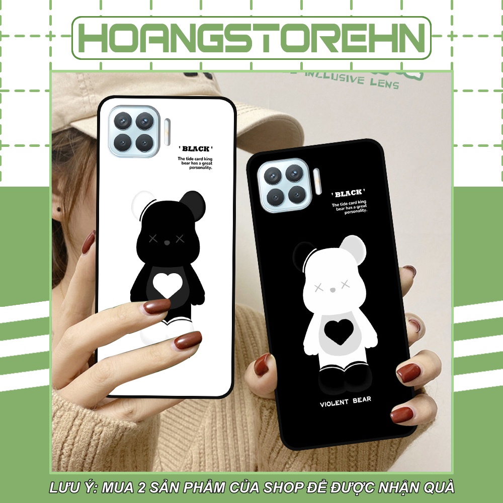 Ốp Oppo A73 / A93 in hình họa tiết Mountain, Be@rbrick dễ thương (T13 - T18)