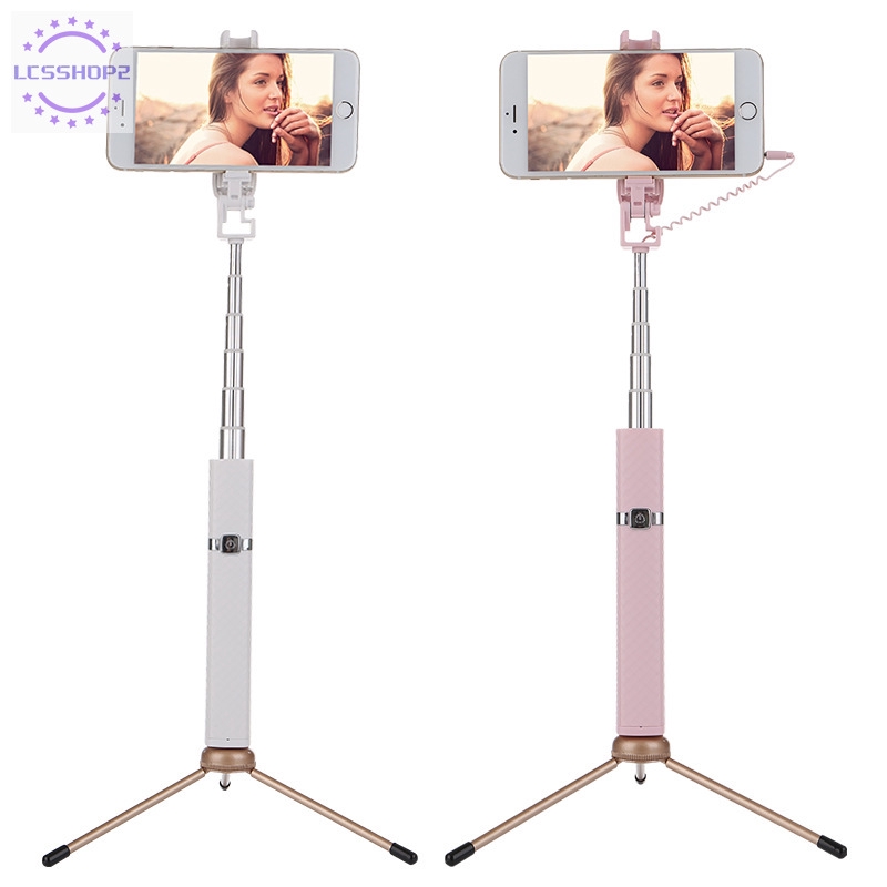 Self-timer for iPhone7 8 Line Control Selfie Stick Telescopic Lipstick S3 Mini