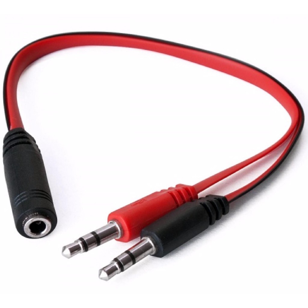 Giá Hủy DiệtJack gộp audio và mic 3.5mm  Jack gộp tai nghe 3.5 -DC1307 đen đỏHàng chất lượng