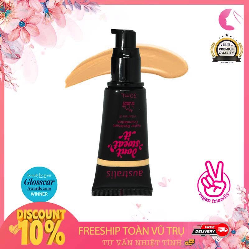 KEM NÊN AUSTRALIS NGĂN MỒ HÔI &amp; LÂU TRÔI 30ML DONT SWEAT IT FOUNDATION