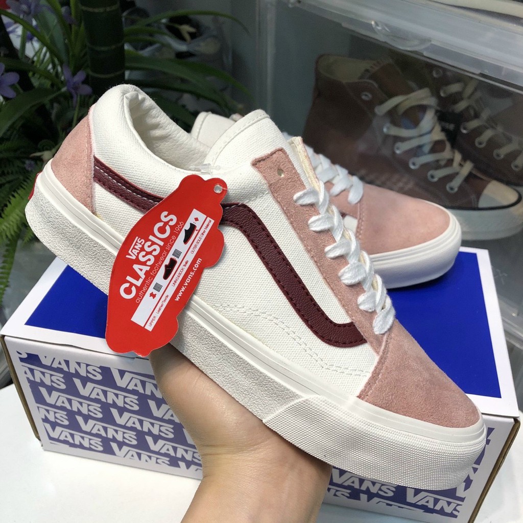 Giày thể thao và sneaker nam nữ vans đen , van hồng , van caro