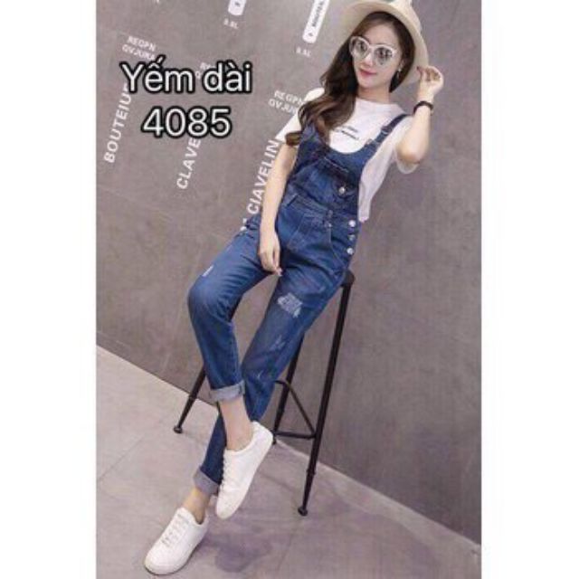Quần yếm nữ jean body cao cấp Giá SALE Chất vải bao đẹp | BigBuy360 - bigbuy360.vn