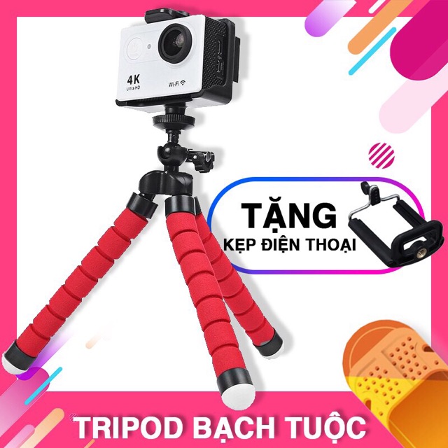 Giá Đỡ Bạch Tuộc Đa Năng (Tripod Mini) tặng kèm kẹp điện thoại