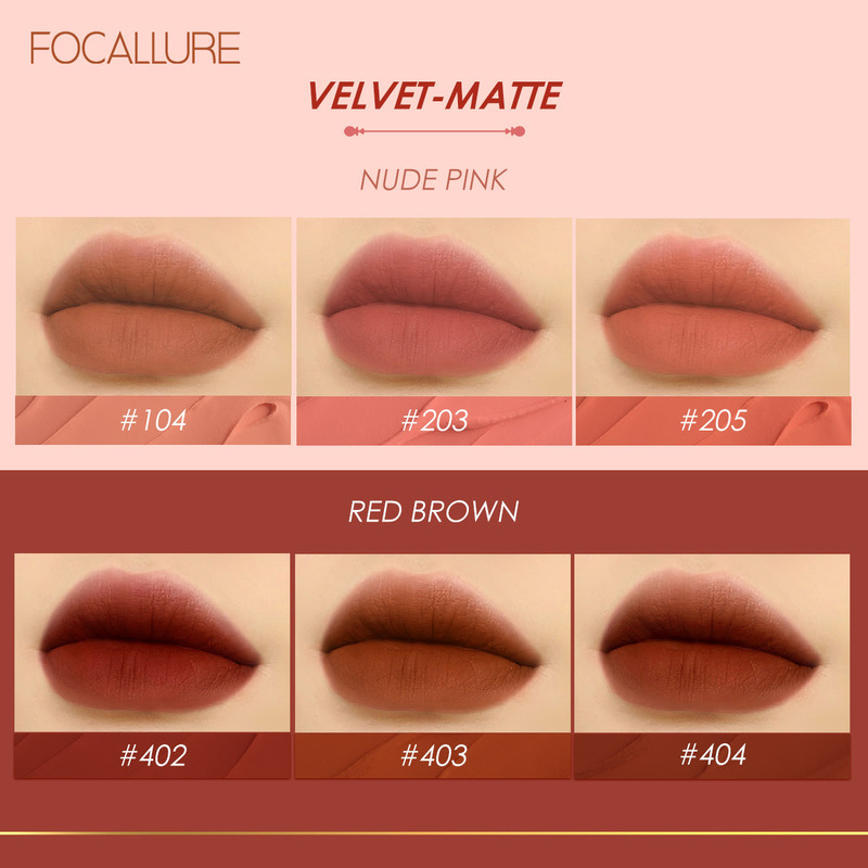 (Hàng Mới Về) Son Kem Focallure Tông Nhung Lì Mượt Môi Chống Nước Chống Dính Lâu Trôi 6 Màu Tùy Chọn | BigBuy360 - bigbuy360.vn