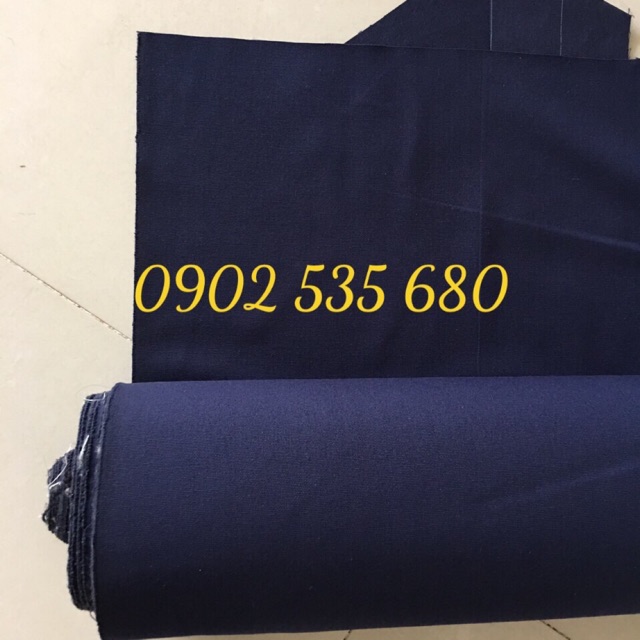 Vải bố canvas màu xanh navy khổ 1m6