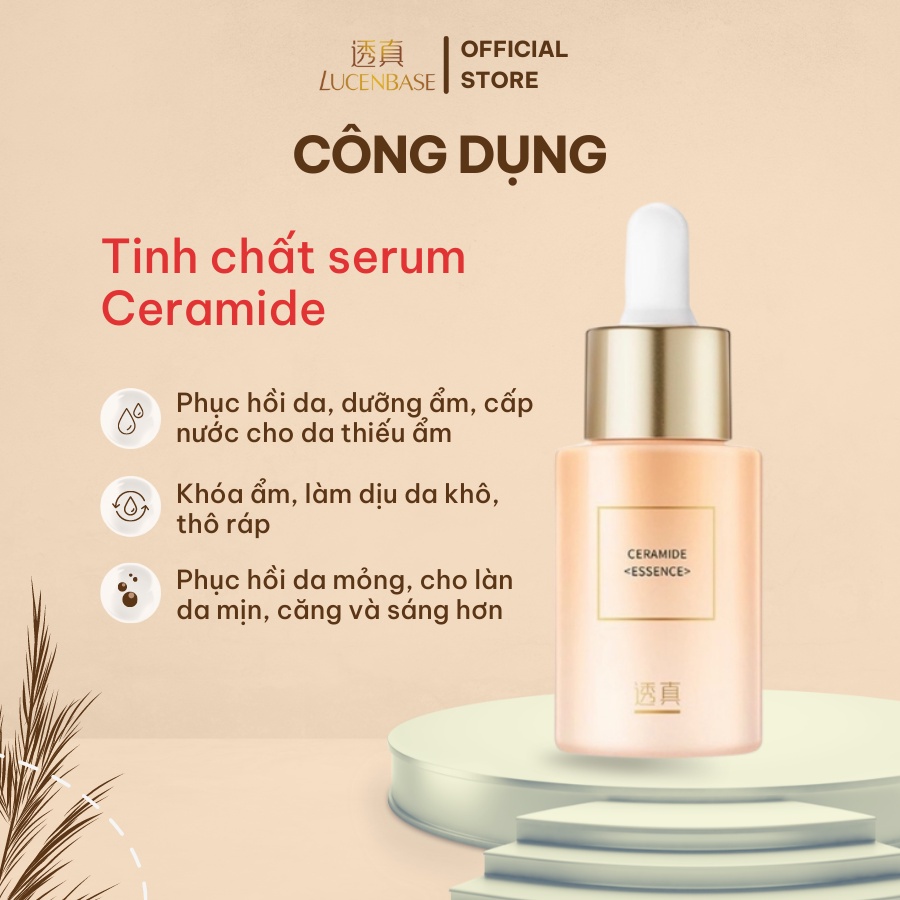 Tinh chất serum ceramide LUCENBASE phục hồi da, cấp ẩm 30ml