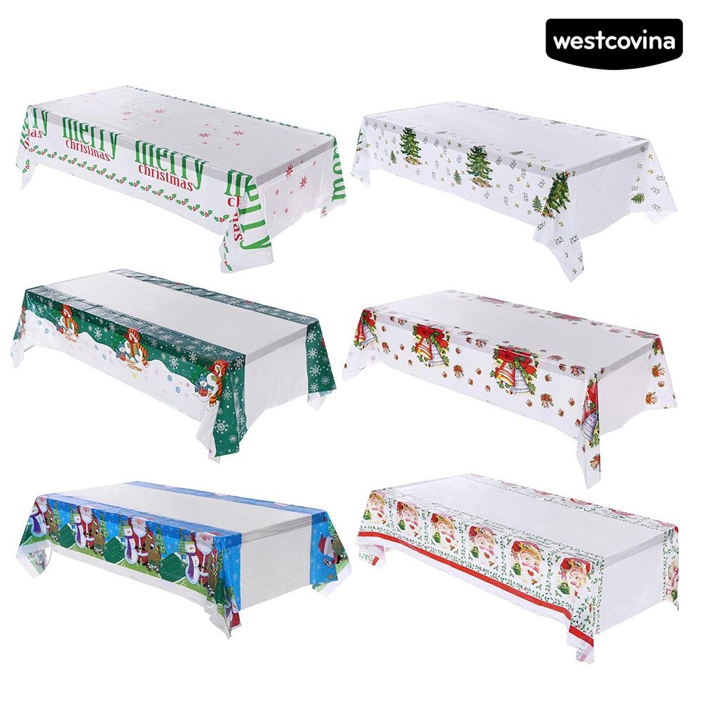 Vỏ bọc khăn trải bàn chống thấm nước hình ông già Noel/người tuyết