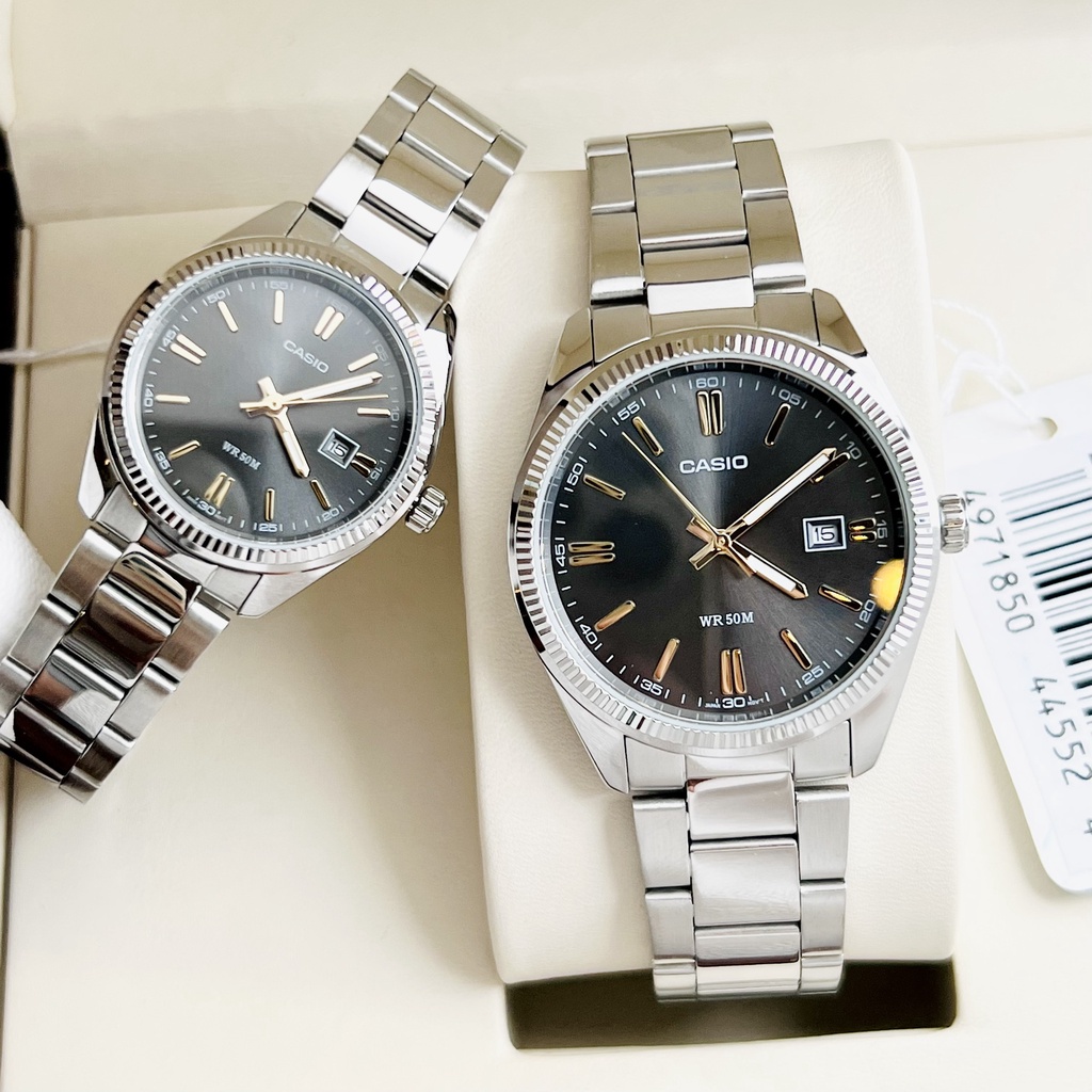 Đồng hồ nam nữ dây thép Casio MTP 1302D 1A1