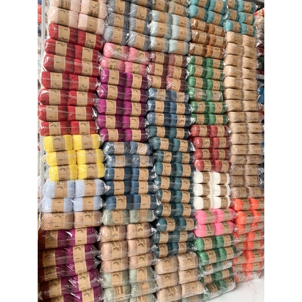 Sợi Lace Sunshine trơn móc áo 100gram