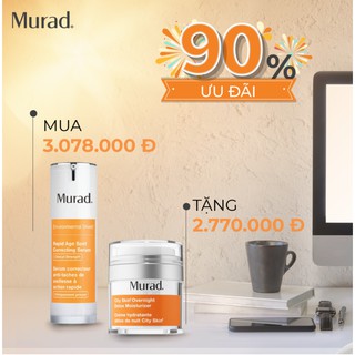 Serum giảm nám Murad Rapid Age Spot Correcting 30ml Tặng Kem thải độc Murad City Skin Overnight Detox Moisturizer 50ml