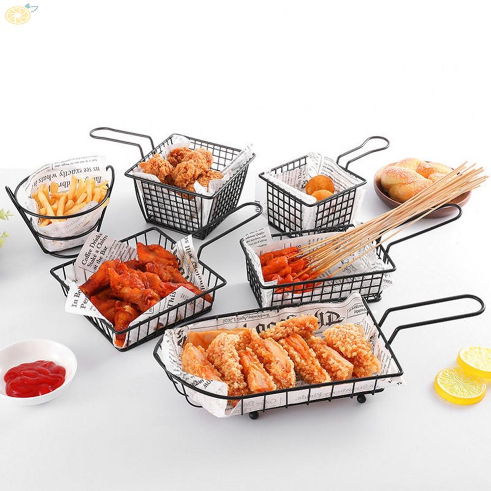 【VARSTR】1Pcs Creative French Fries Basket Food-Bucket Snack Chips Container Tableware