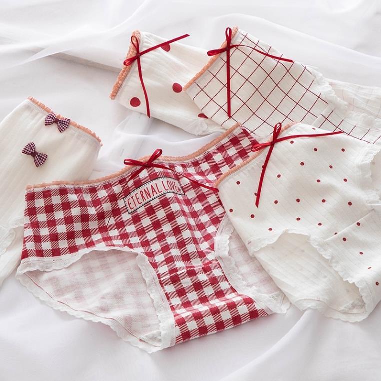 💗 Quần Lót Nữ Wannale ❤️Quần Lót Coton Kẻ cao cấp mềm mại kháng khuẩn sexy gợi cảm 0129 💗