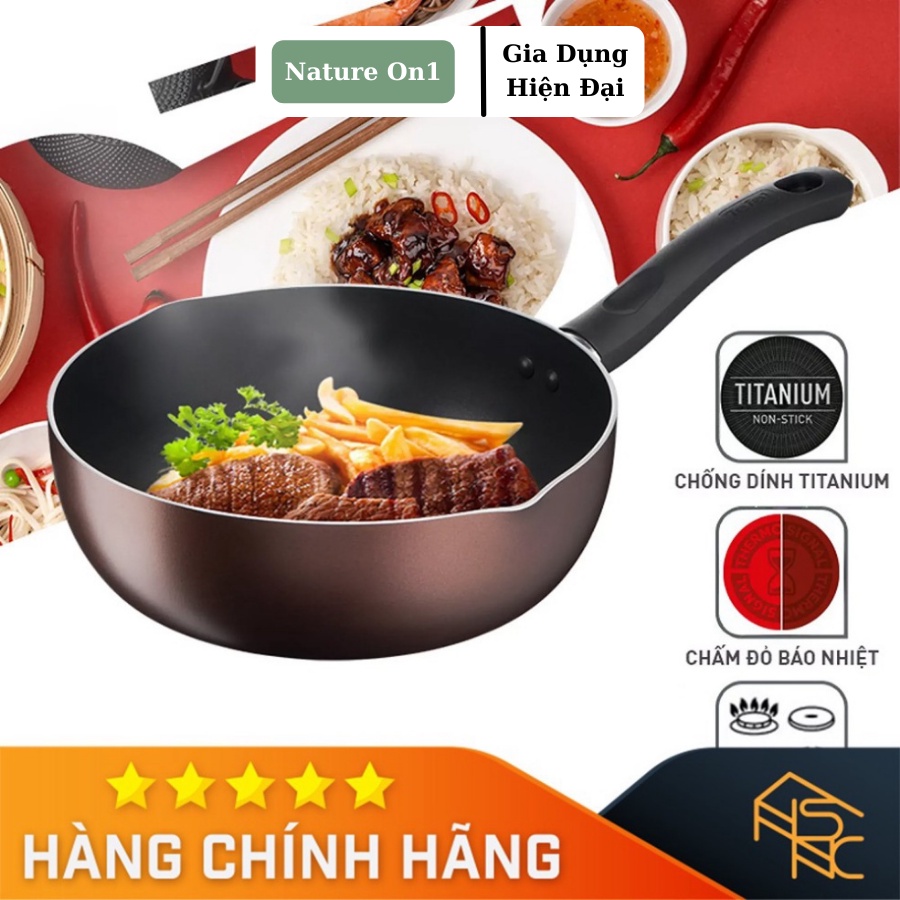 Chảo Chống Dính Đáy Từ Hàn Quốc Cao Cấp Kích Thước 32cm Kèm Hộp Sang Trọng (Có Vung Kính)