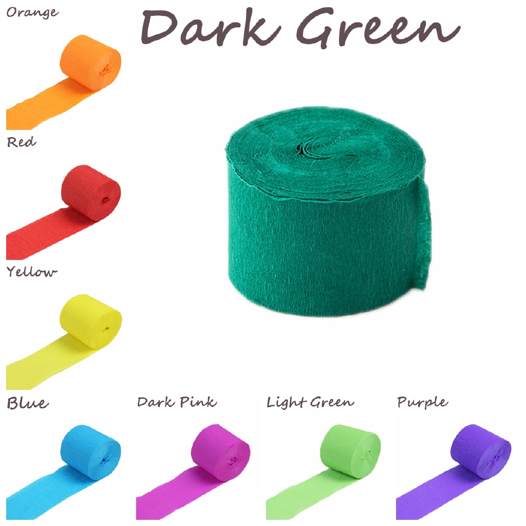 Giấy nhún nhiều màu sắc trang trí tiệc sinh nhật cho bé