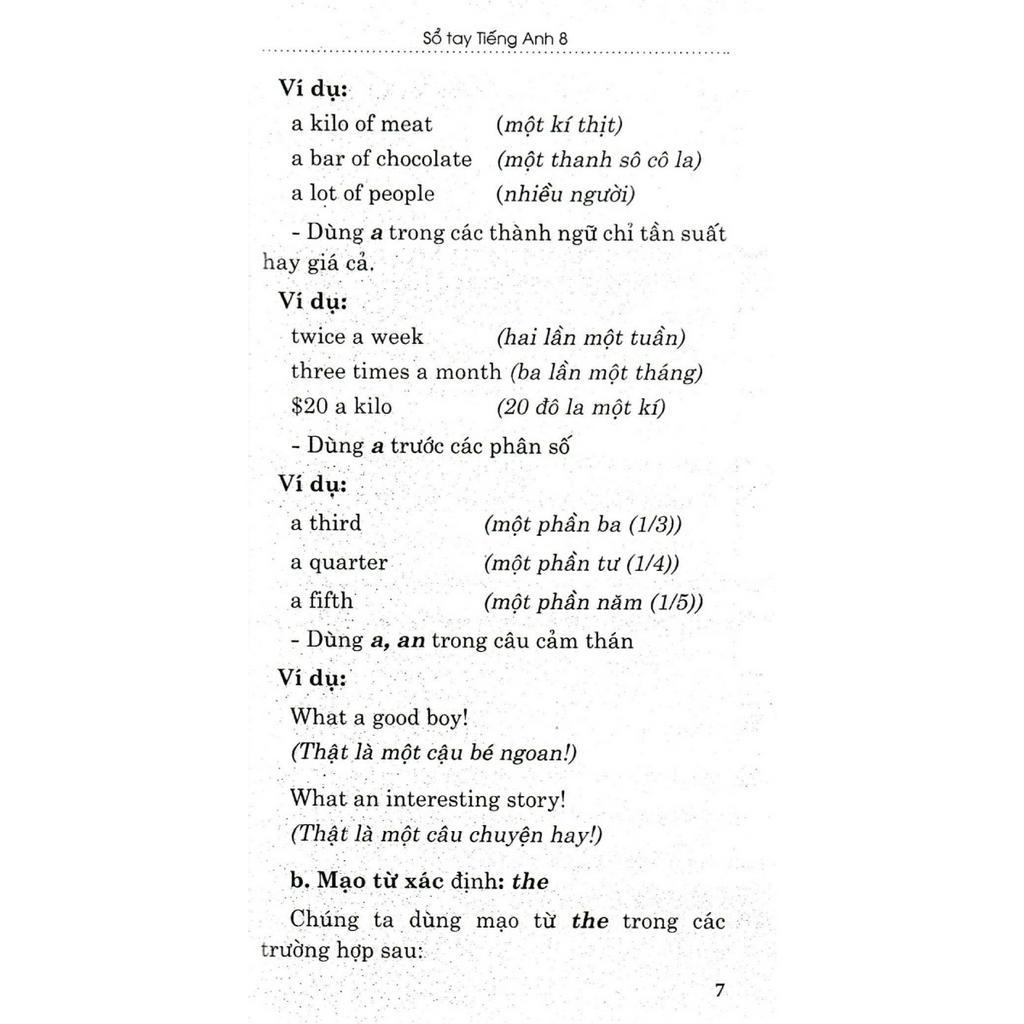 SÁCH - sổ tay tiếng anh lớp 8
