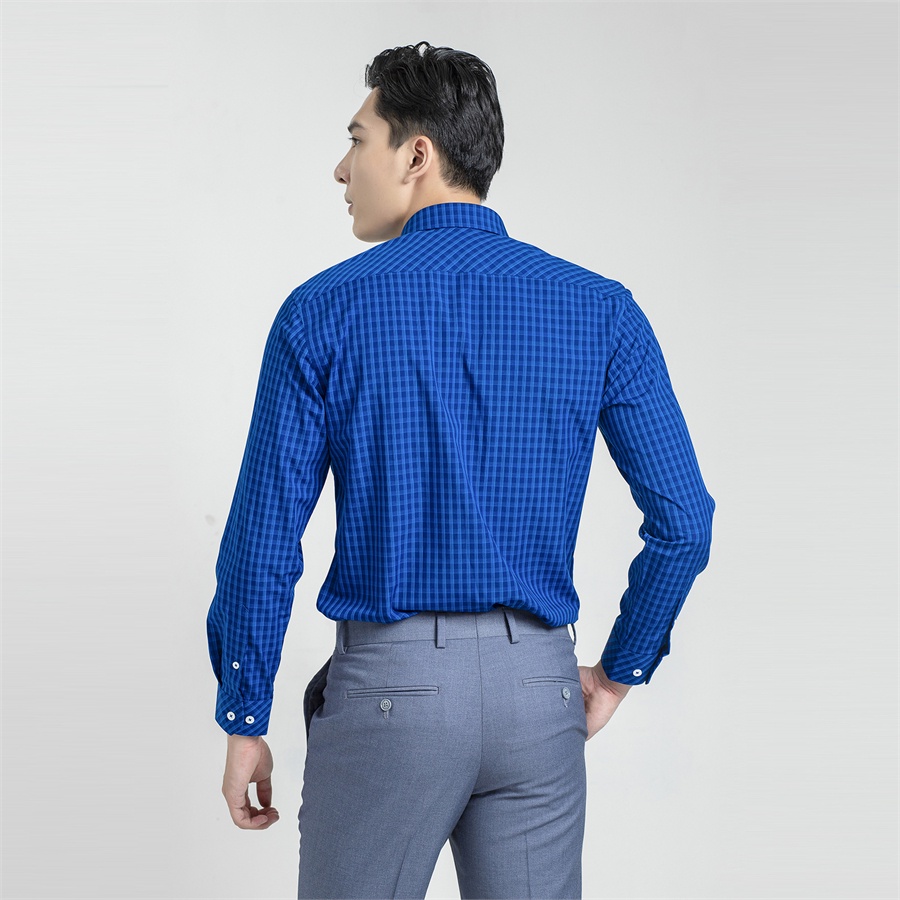 Áo sơ mi nam công sở dài tay ARISTINO sợi tre kháng khuẩn có túi Als24001