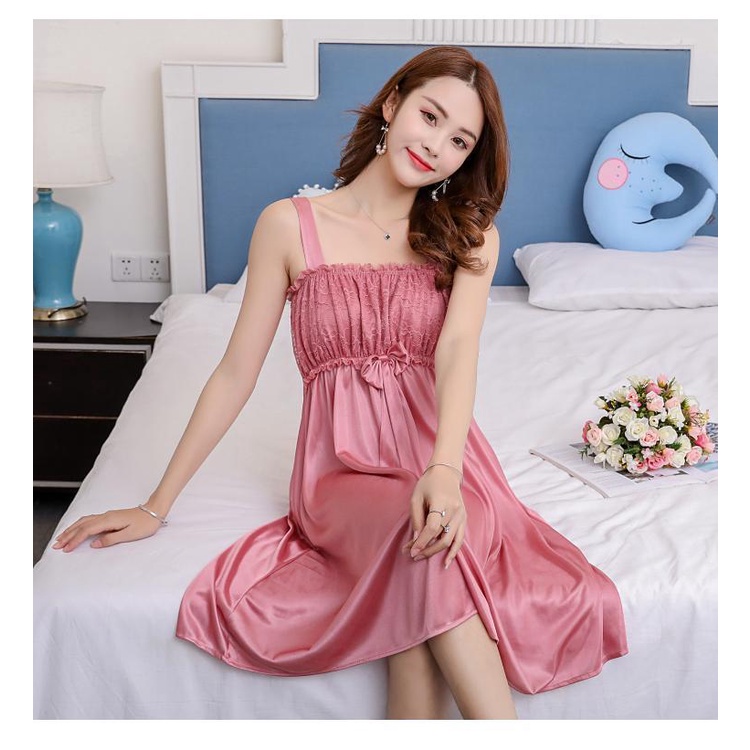 Váy hai dây xinh xắn trẻ trung H228 👗 Váy ngủ , váy mặc nhà