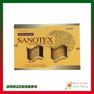 Viên Ăn Ngủ Ngon Sanotex - Hỗ Trợ Bồi Bổ Sức Khỏe An Thần, Ăn Ngon Miệng Ngủ Sâu Giấc- Lọ 30 viên