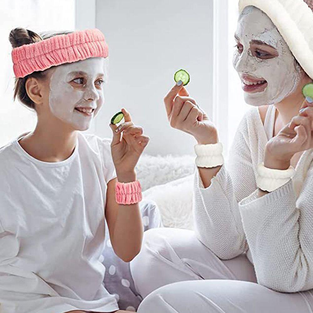 NICKOLAS Băng đô cài tóc rửa mặt Bằng Cao Su Mềm Màu Trơn Thời Trang Hàn Quốc Cho Nữ