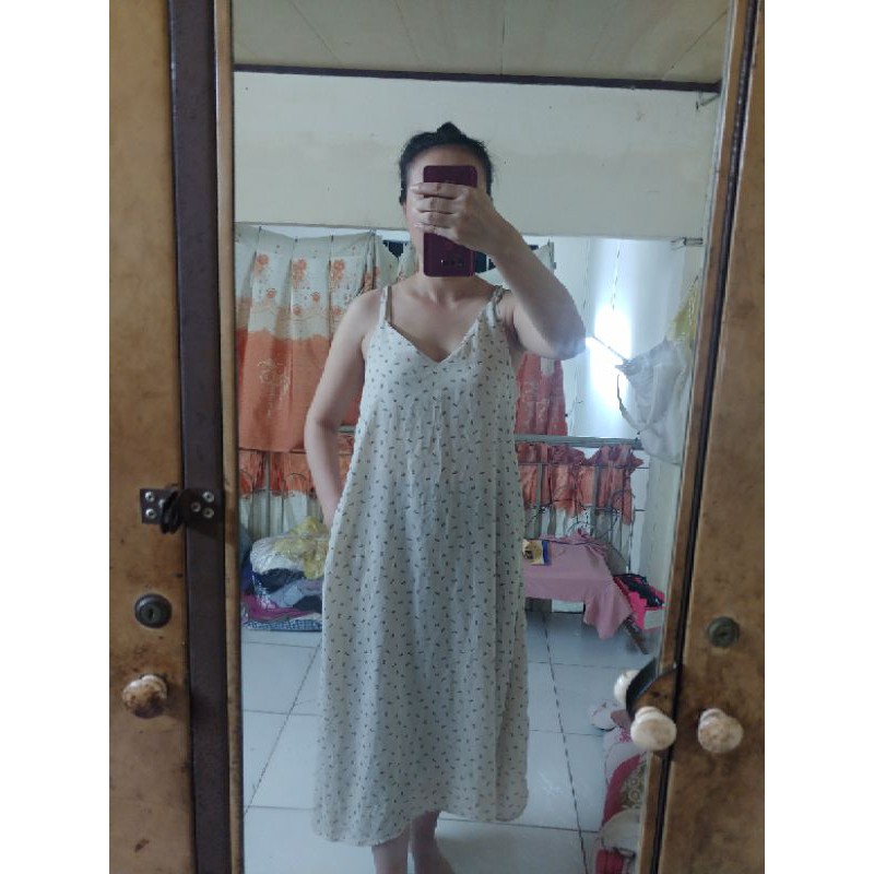 đầm hai dây freesize (yếm váy dài)