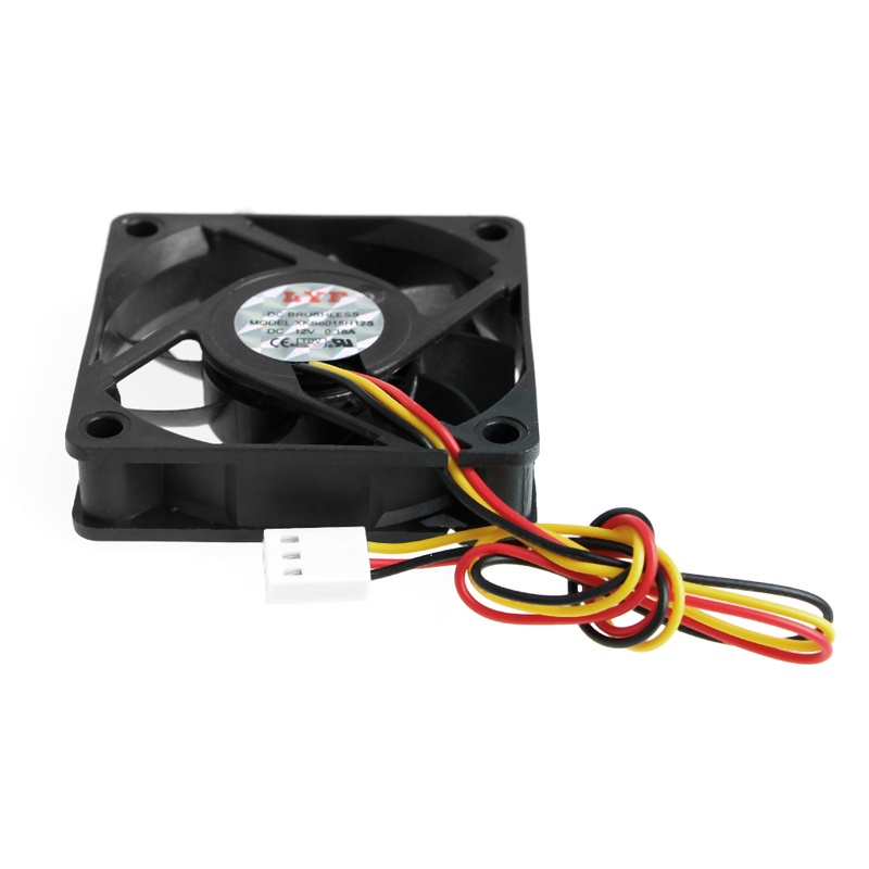 ✿ Quạt Tản Nhiệt 6cm 60 Độ Cho Máy Tính DC 12V 3Pin PC