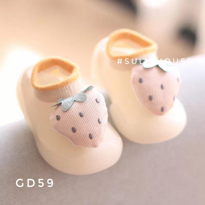 Giày bún hoa quả 5D cho bé - GD59