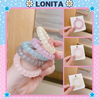 Dây cột tóc lò xo Lonita dây cột tóc co giãn nhiều màu phong cách thời trang Hàn Quốc dễ thương DT04