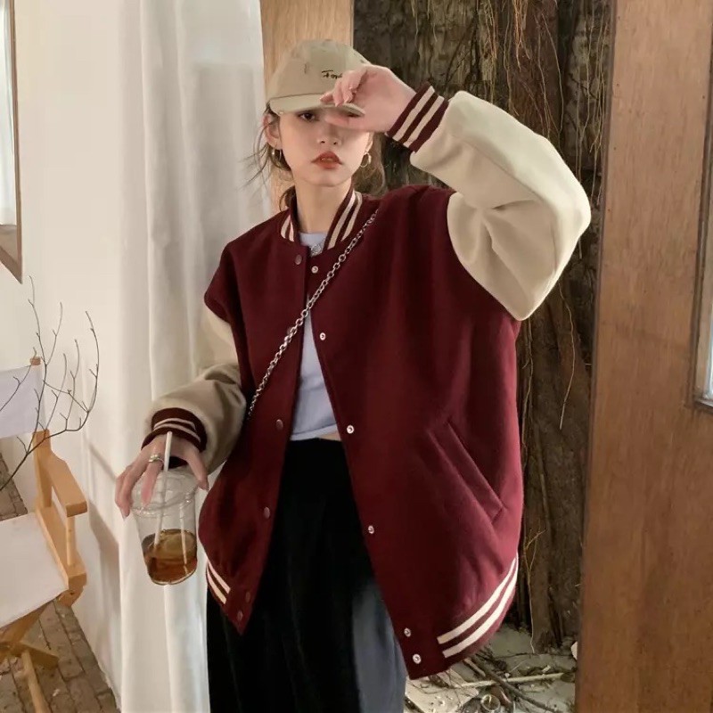 [Order taobao] Bomber dạ ép basic ullzang Hàn Quốc | BigBuy360 - bigbuy360.vn