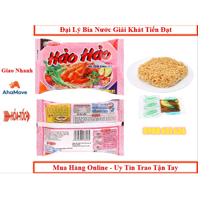 Thùng Mì Hảo Hảo Tôm Chua Cay 30 gói x 75g