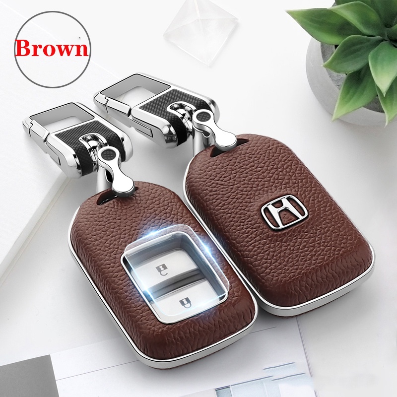 Vỏ Da Bảo Vệ Chìa Khóa Điều Khiển Từ Xa Cho Xe Hơi Honda Accord Civic CRV XRV HRV URV Odyssey