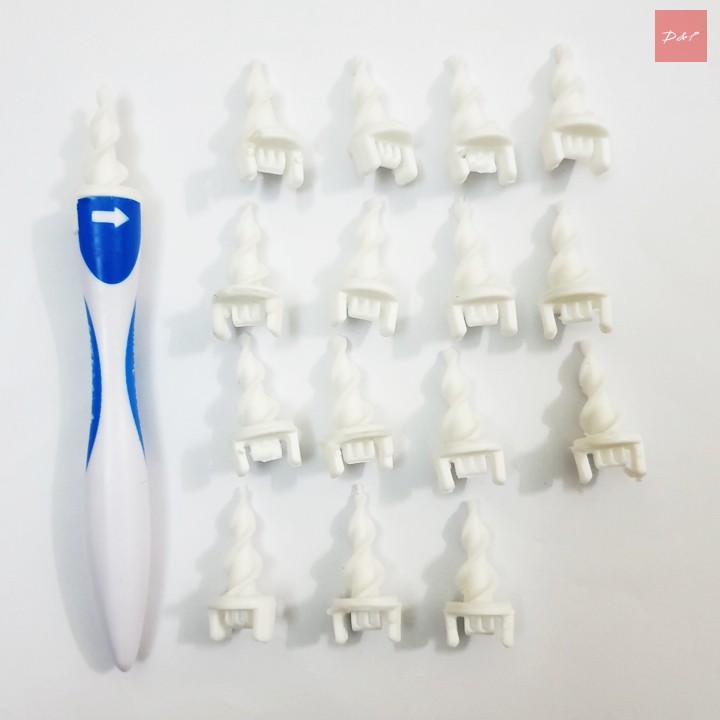 Dụng cụ ngoáy tai, lấy ráy tai mẫu mới (Kèm 15 đầu mềm thay thế)