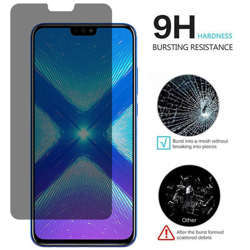 Kính Cường Lực Chống Nhìn Trộm Bảo Vệ Màn Hình Cho Honor 8 9 10 8c 8x 9x 9i X10 9 Lite