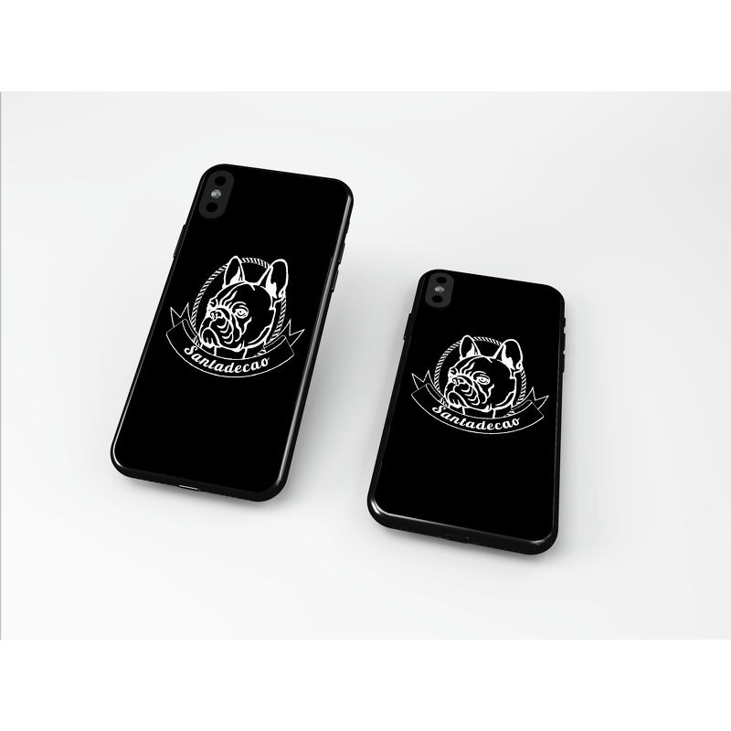 Ốp Lưng DECAO Silicon Santa Boss Dark cho Iphone Đen