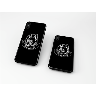 Ốp Lưng DECAO Silicon Santa Boss Dark cho Iphone Đen