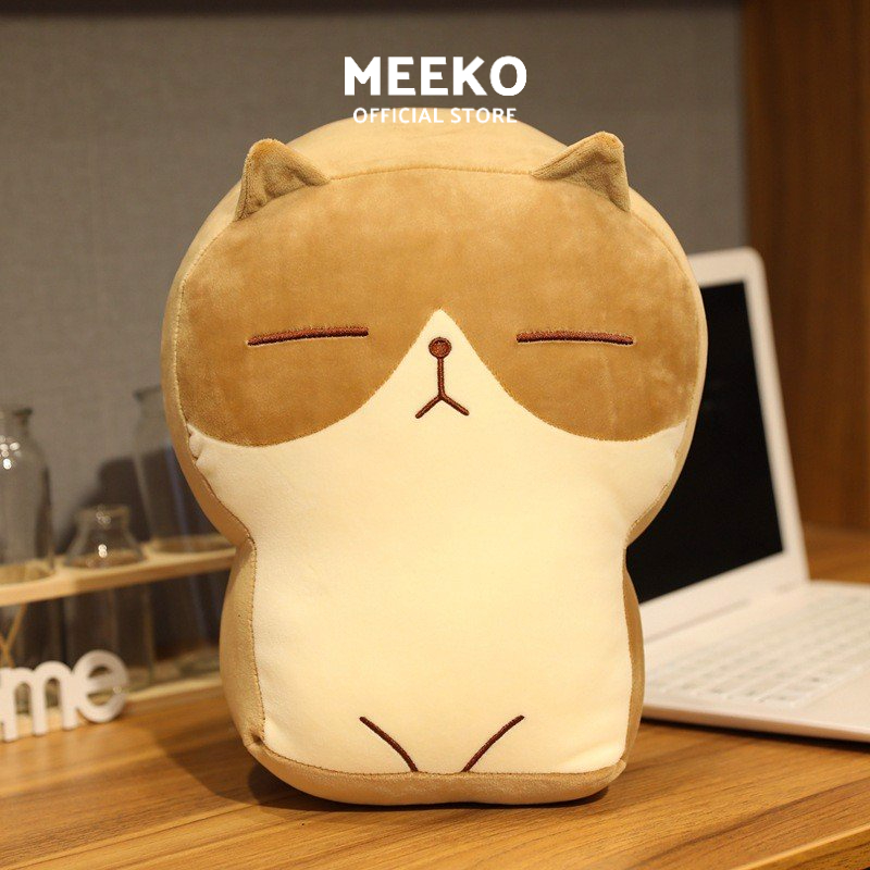 Gấu bông hình mèo bánh mì dễ thương Bami Cat chất vải mềm mịn size 40cm MEEKO