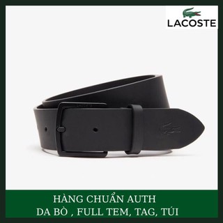 Dây lưng Lacotse trơn da bò - Thắt lưng nam Lacoste trơn hàng xuất xịn cao cấp 🏅