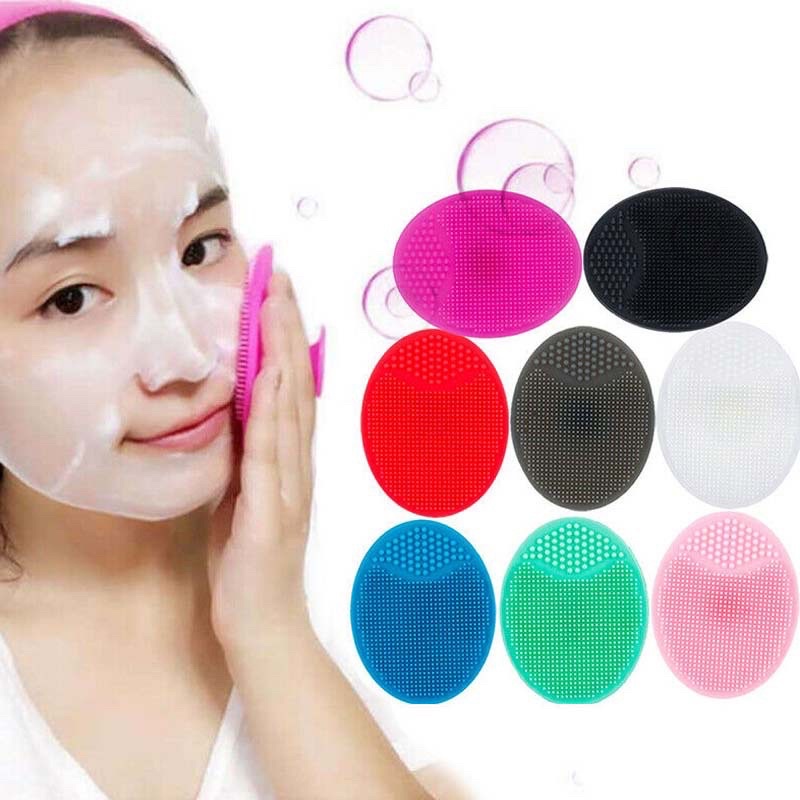MIẾNG RỬA MẶT SILICON GAI MỀM CAO CẤP tẩy tế bào chết sạch mụn đầu đen Silicon Cleansing