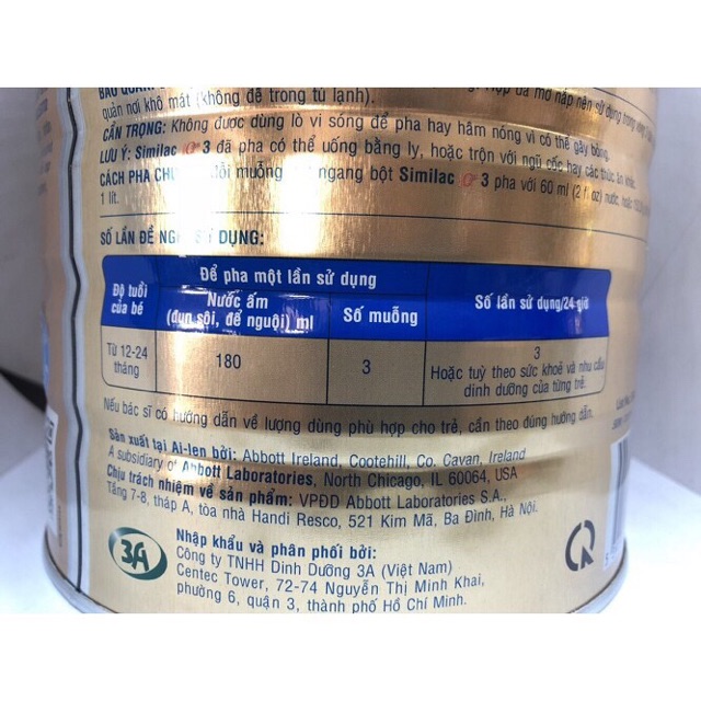 Sữa Similac HMO số 3 1700g