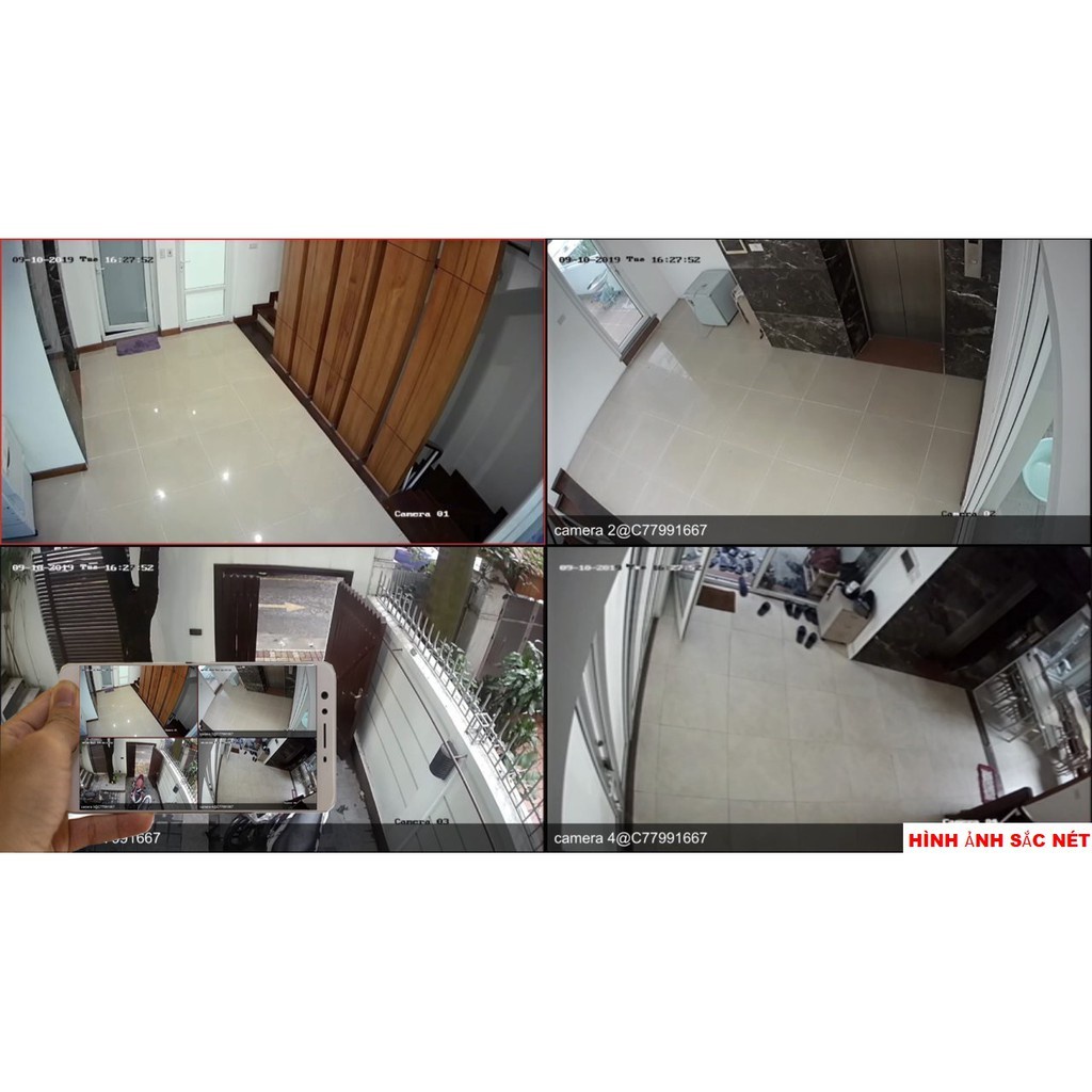 Camera wifi Yoosee 3 râu 3.0Mpx quan sát cho ảnh màu cả ban đêm - bảo hành 12 tháng