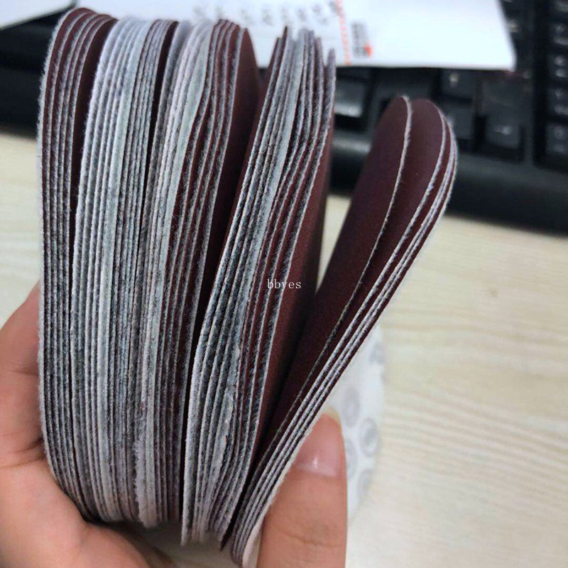 Bộ 40 dĩa chà nhám 5 inch 125mm chuyên dùng đánh bóng gỗ tiện lợi