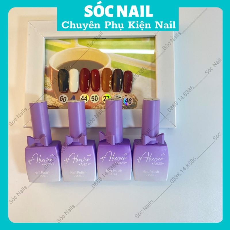 Sơn Gel Đen Trắng Nước Gạo Đỏ Mận Ngọc Thủy Chai 15ml Siêu Đặc Bóng Mướt