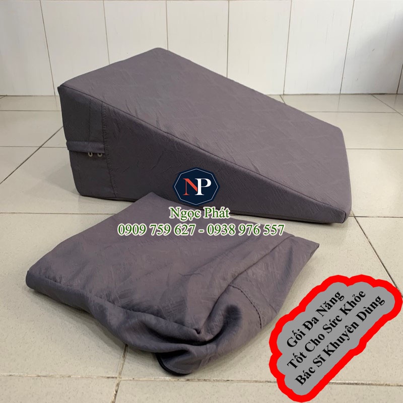 Vỏ Gối Chống Trào Ngược Dạ Dày, Suy Giãn Tĩnh Mạch - Dễ Dàng Tháo Giặt.