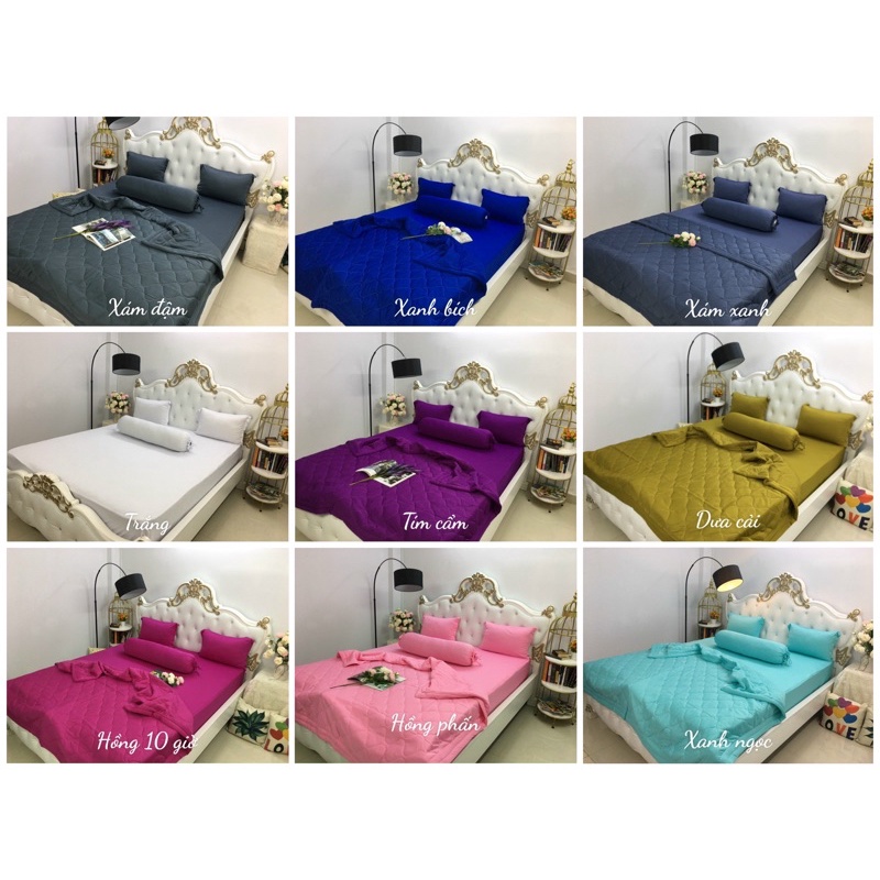 Bộ drap thun màu Hàn Quốc (4-5 món) | BigBuy360 - bigbuy360.vn