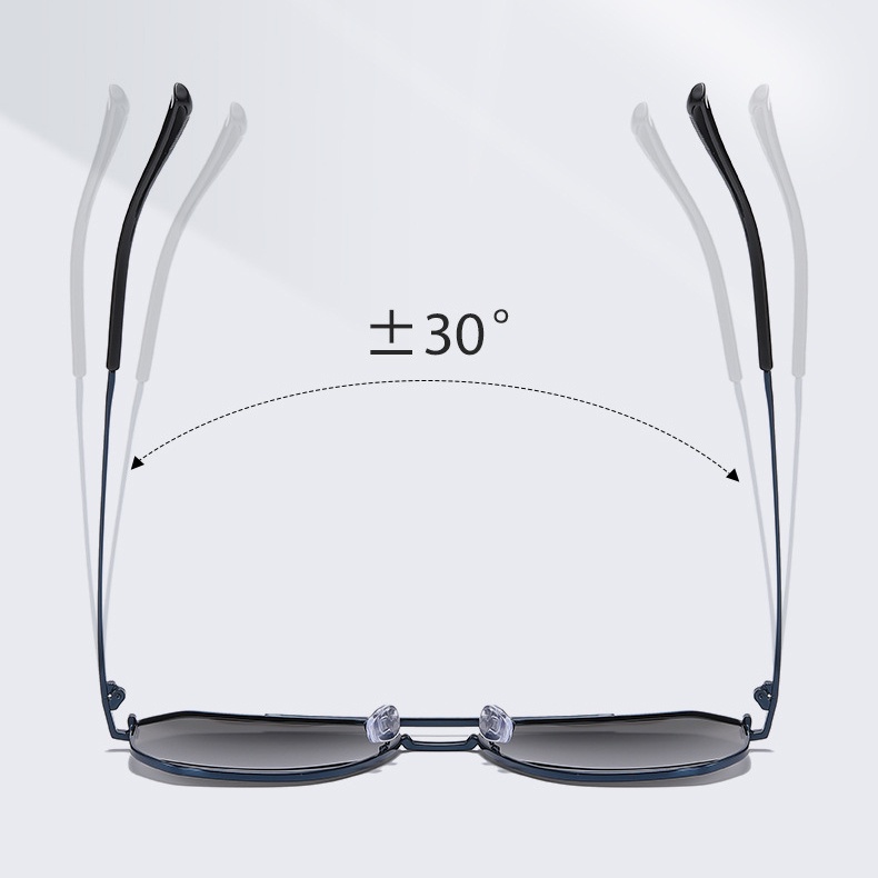 Kính râm phân cực hợp kim Aviator nam nữ 8537