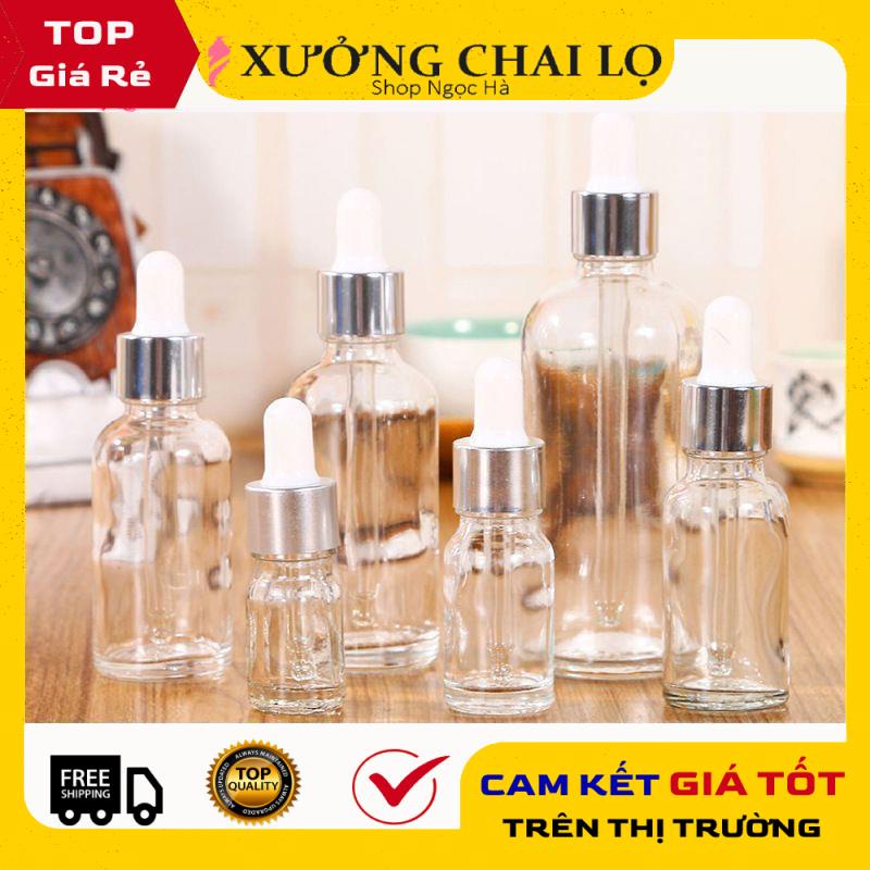 Lọ Chiết Serum ❤ GIÁ RẺ NHẤT ❤ Lọ đựng tinh dầu 100ml bóp giọt Khoen Bạc chiết serum , phụ kiện du lịch