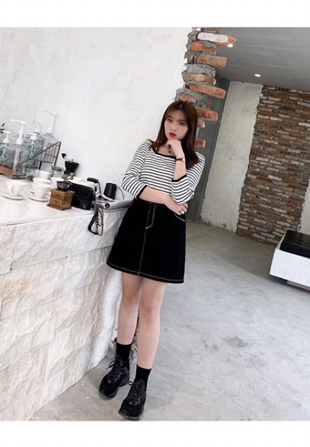 Áo thun gân sọc big size tay lỡ size lớn 60-100kg